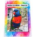 Puzzle 25 pièces - Oiseau Lori