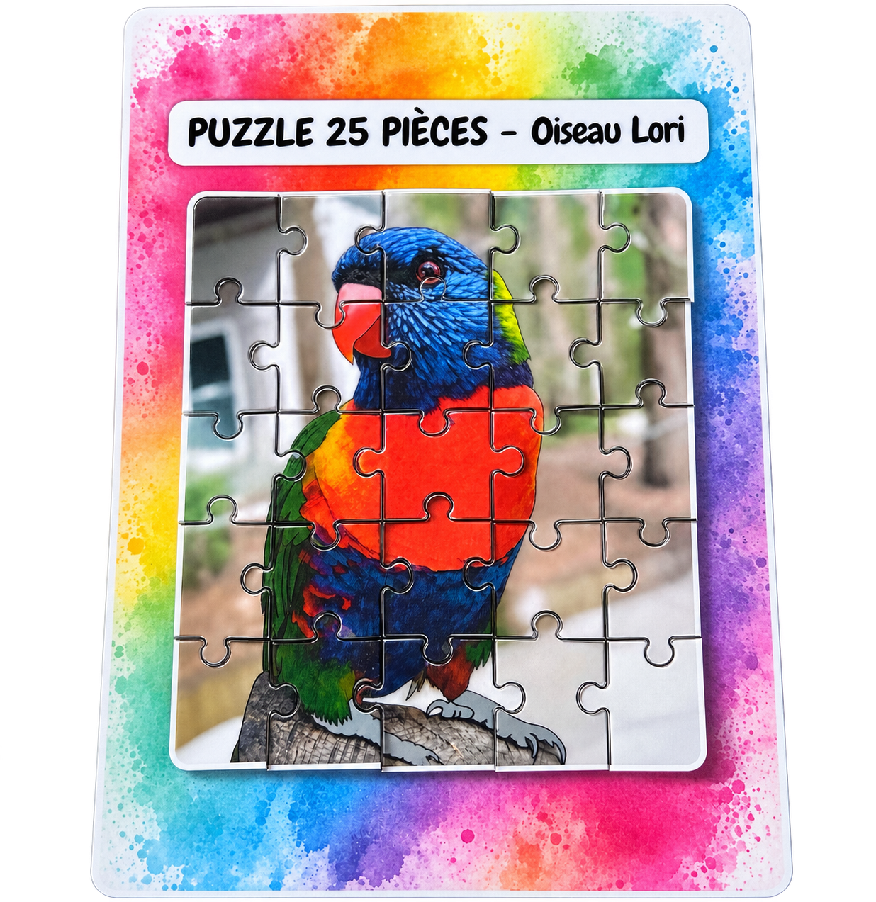 Puzzle 25 pièces - Oiseau Lori