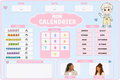 🏡Calendrier – Garde alternée / format scratch