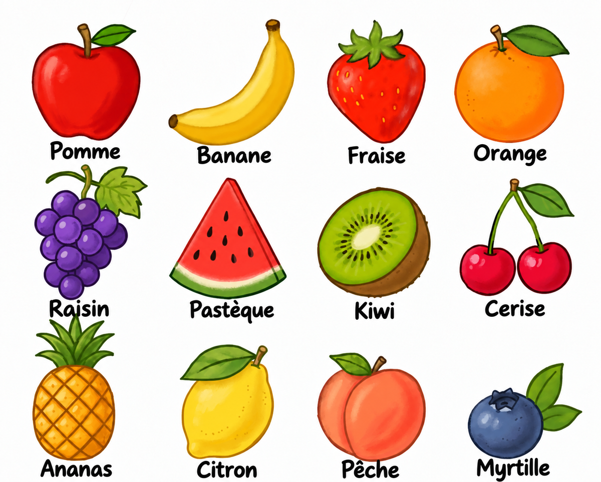 Pack de 3 supports - Fruits et légumes 🍓🥦