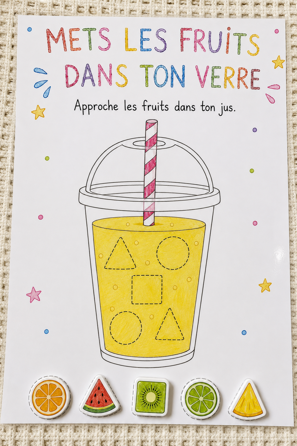 Met les fruits dans ton verre 🍹