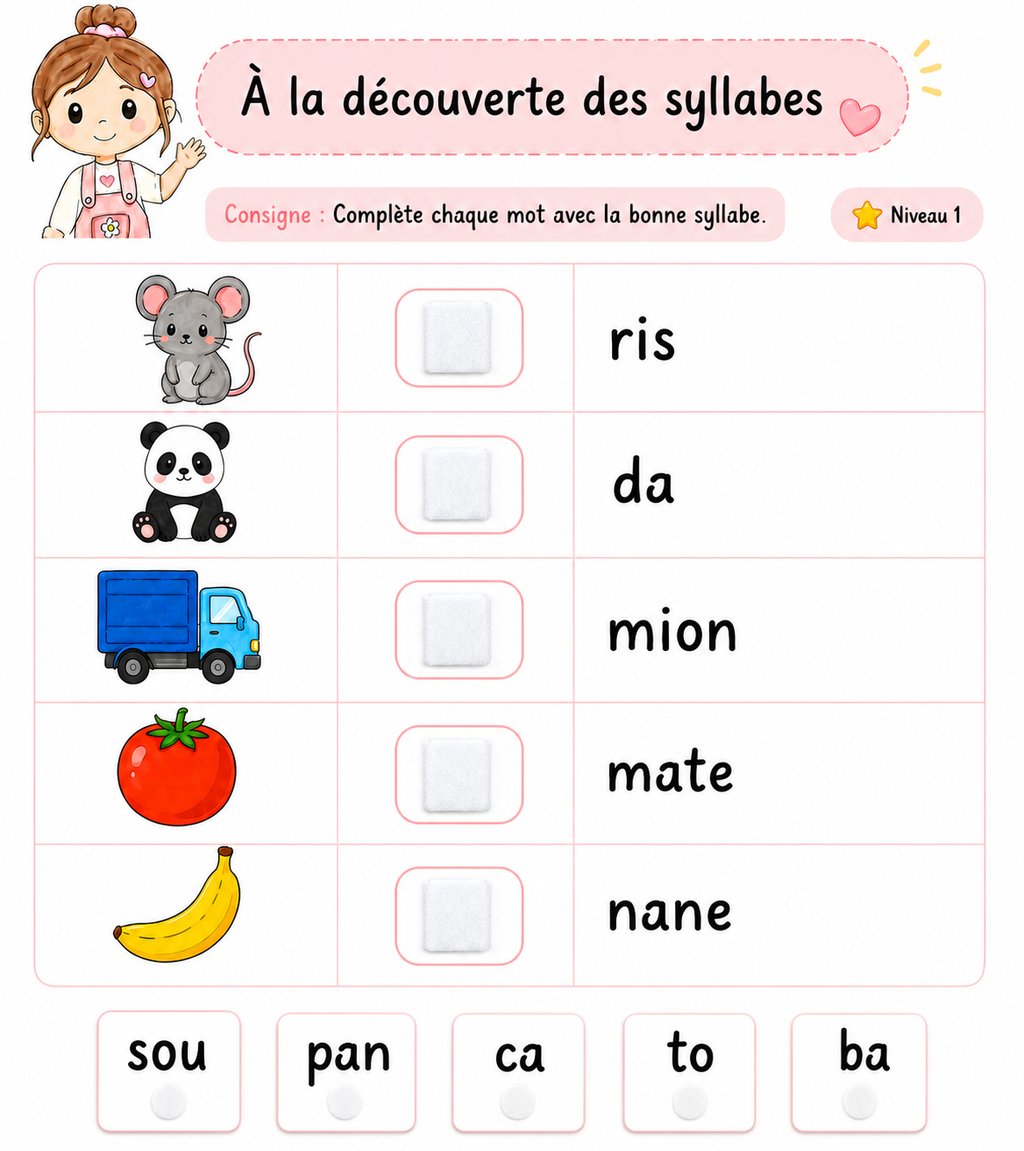 Pack de 5 exercices - prêt à l’emploi