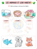 Retrouve l’habitat de l’animal - Niveau 1 / PDF