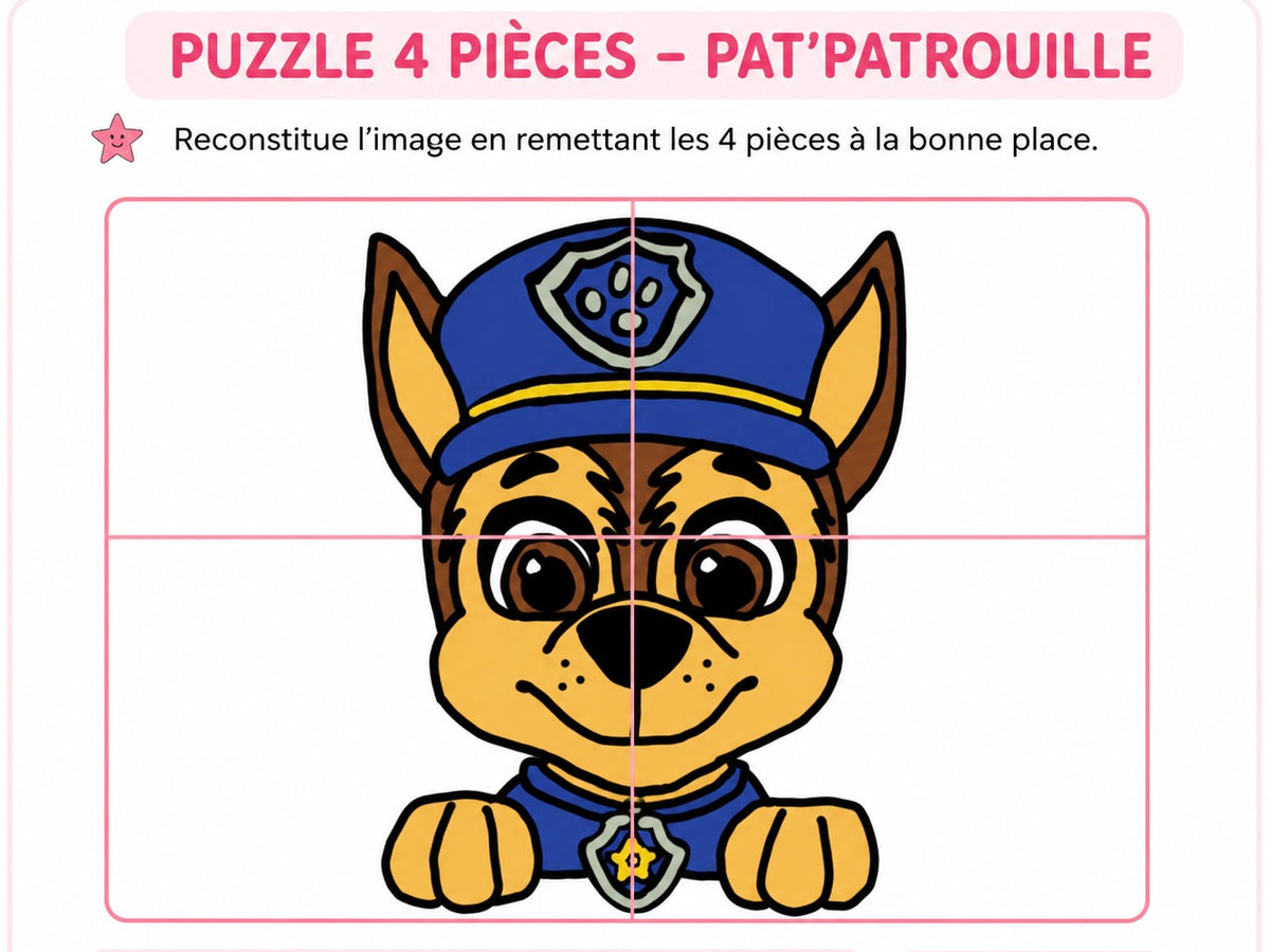 PUZZLE PAT’PATROUILLE - version scratch