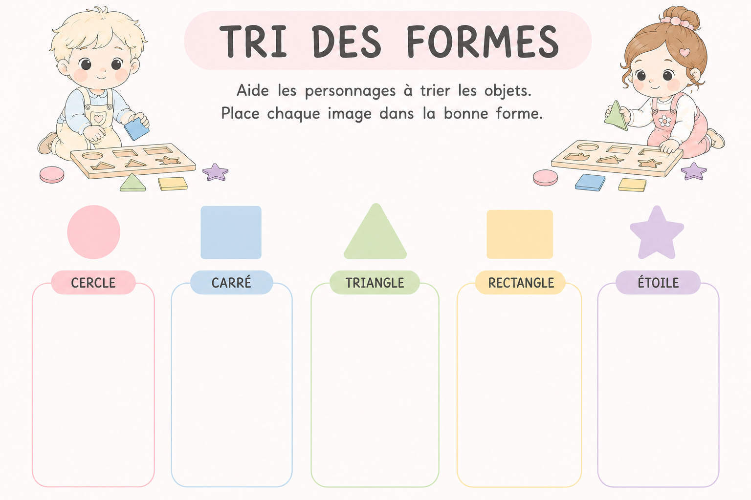 Pack de 5 activités éducatives PDF