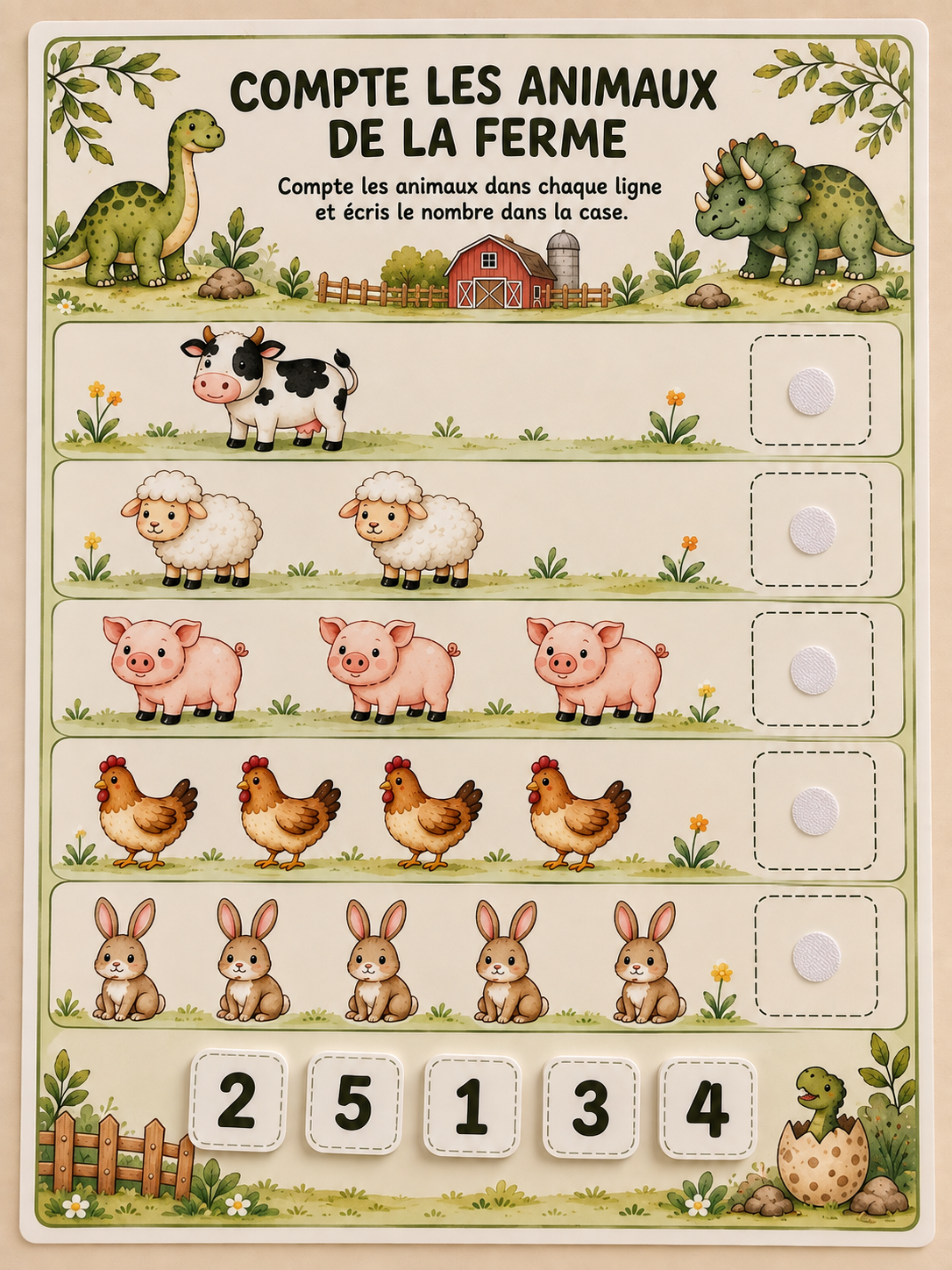 Compter les animaux 🐷