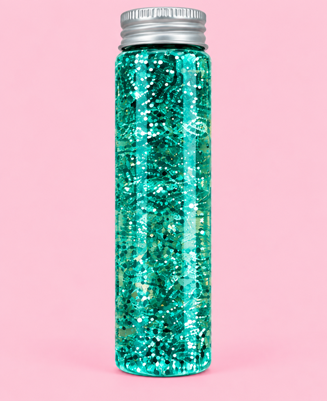 Bouteille sensorielle - paillettes verte ✨💚